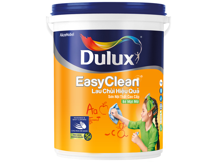 Sơn Dulux Easyclean lau chùi hiệu quả bề mặt mờ -A991 -18L