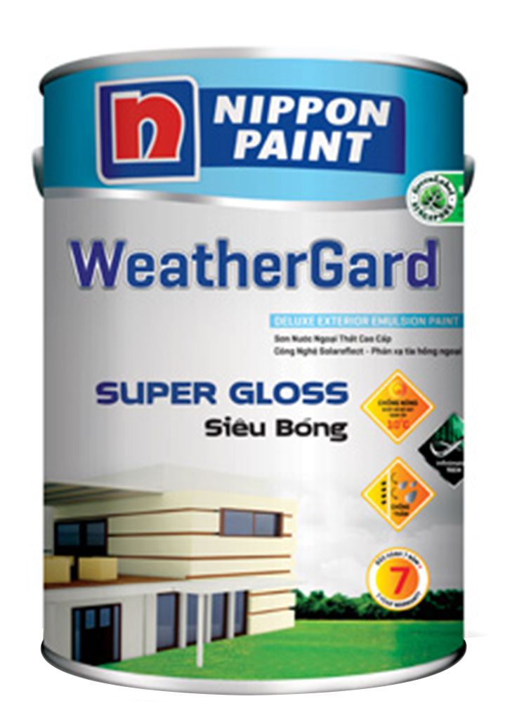 Sơn ngoại thất Nippon Weathergard siêu bóng/5L